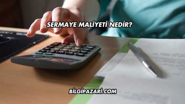Sermaye Maliyeti Nedir?