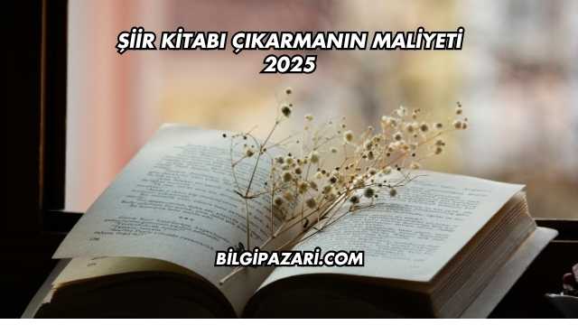 Şiir Kitabı Çıkarmanın Maliyeti 2025