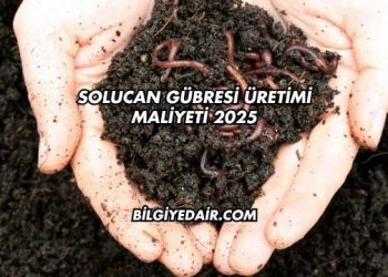 Solucan Gübresi Üretimi Maliyeti 2025