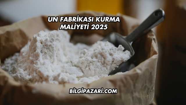 Un Fabrikası Kurma Maliyeti 2025