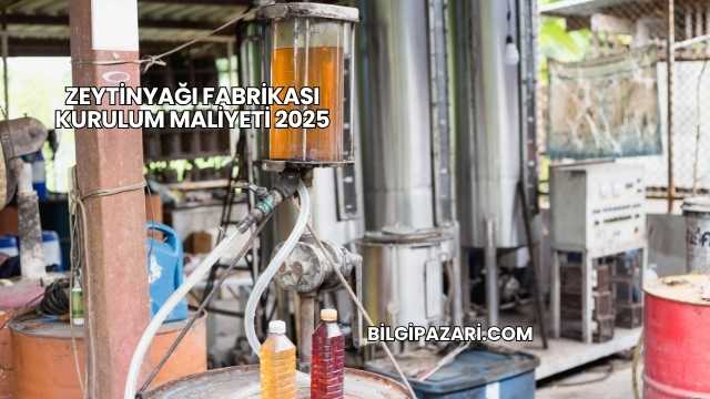 Zeytinyağı Fabrikası Kurulum Maliyeti 2025